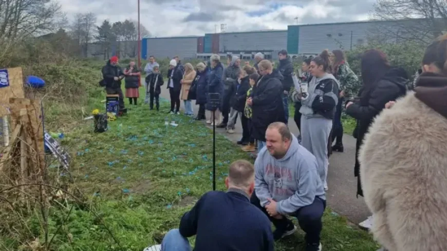 Paul Pike: Balloon Tribute and Wreaths Mark a Community’s Search for Answers