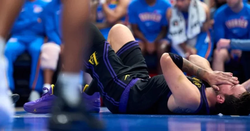 Luka Doncic’s Hamstring Injury in Lakers’ Loss to Thunder; MRI Friday
