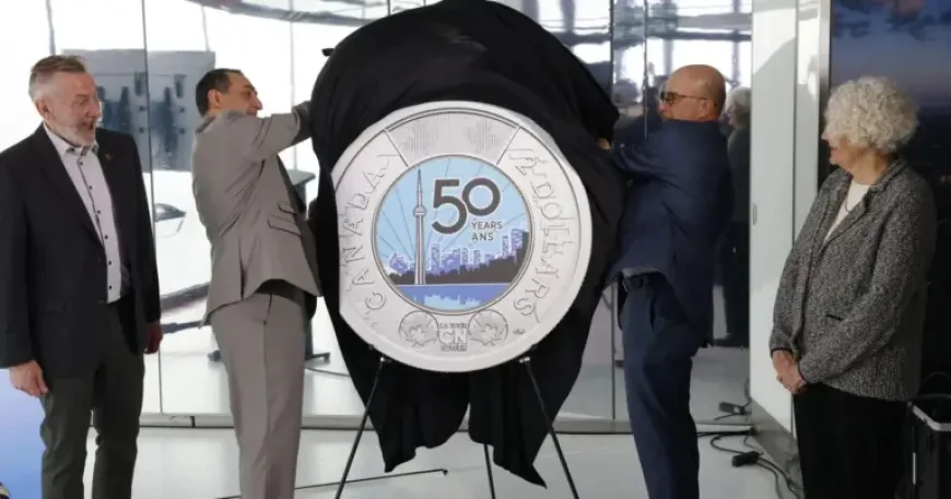 Cn Tower glow-in-the-dark toonie now circulating: a landmark shrunk to pocket size
