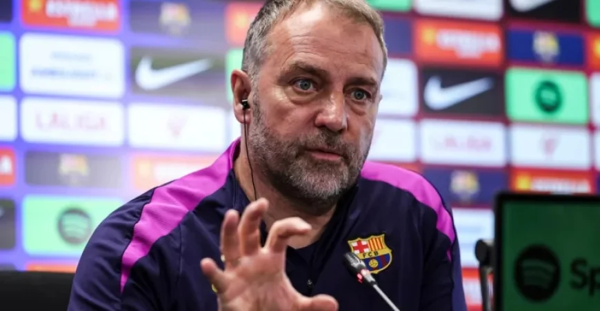 Hansi Flick Warns Barcelona of Atlético Madrid’s Pitch Ahead of La Liga Clash
