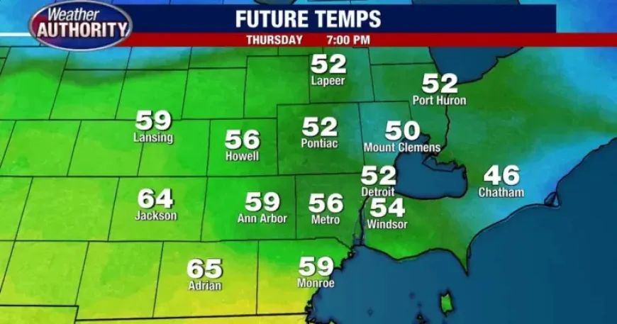 Weather Detroit: Rounds of showers and storms push into Metro Detroit with evening severe risk