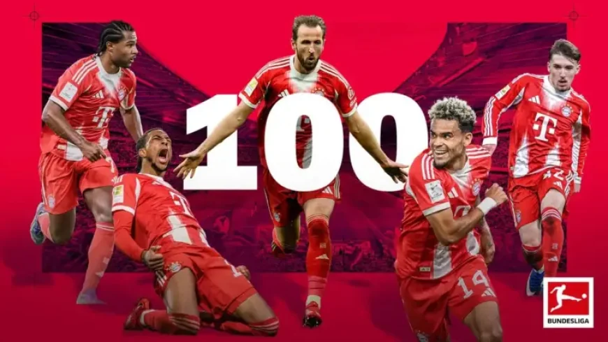 Fc Bayern Munich hit 100 goals: 1 record now within touching distance