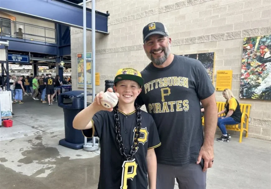 Father-Son Duo Capture Konnor Griffin’s First Big League Ball