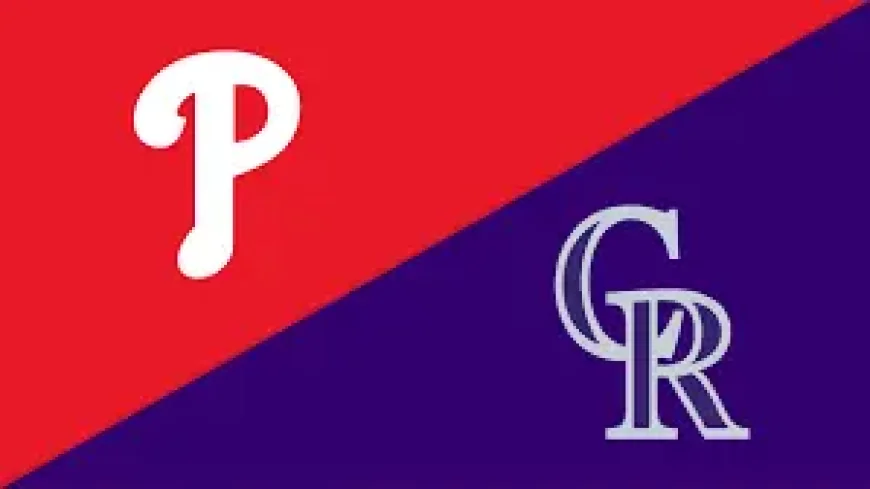 Phillies – Rockies as the offense catches fire in Denver