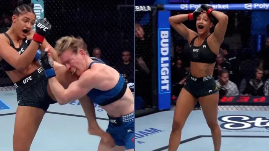 ‘Golden Girl’, 20, Delivers Stunning UFC Knockout with Knee Strike