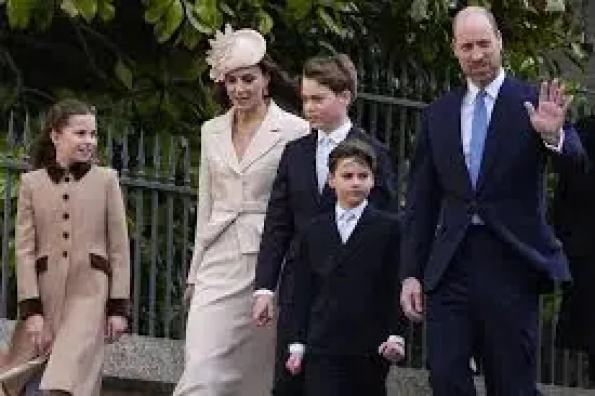 British Royal Family at Windsor Easter Service as the Family Reappears