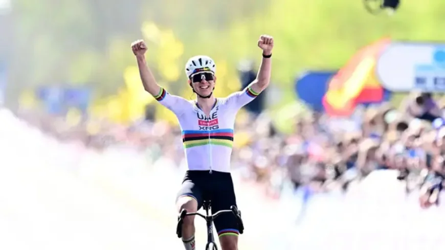 Remco Evenepoel takes third in dramatic Ronde of Flanders as Pogacar seals record win