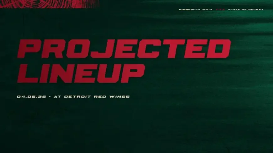 Wild Vs Red Wings: Projected Lineup Set for Detroit Afternoon Clash
