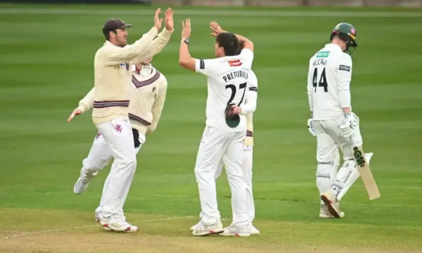 James Rew powers Somerset into control in County Championship showdown at Taunton