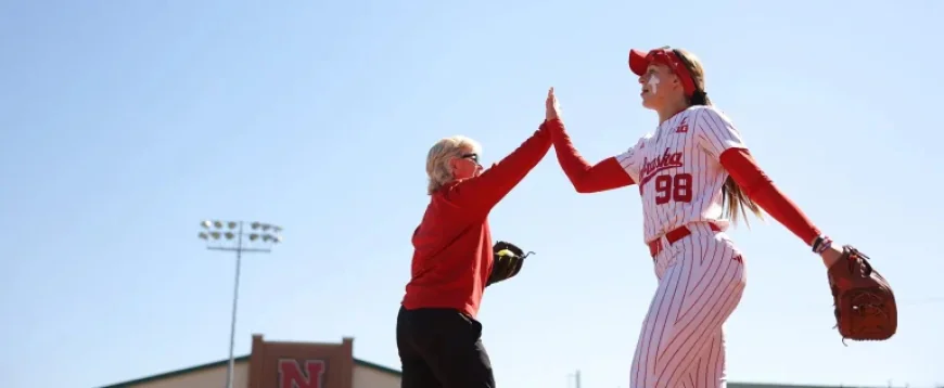 Revelle Secures 1,200th Victory as Huskers Sweep Rutgers