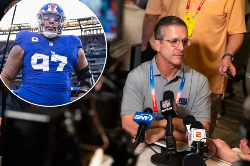 Dexter Lawrence Triggers Franchise-Altering Crisis for Giants, John Harbaugh Reacts