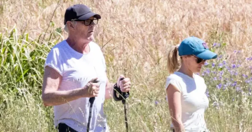 David Hasselhoff, 73, Walks With Hiking Poles and Wife in Rare Outing After Surgery