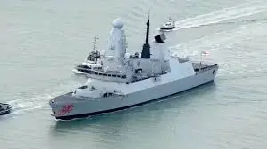 Hms Dragon Docks in Eastern Mediterranean After Water System Issue