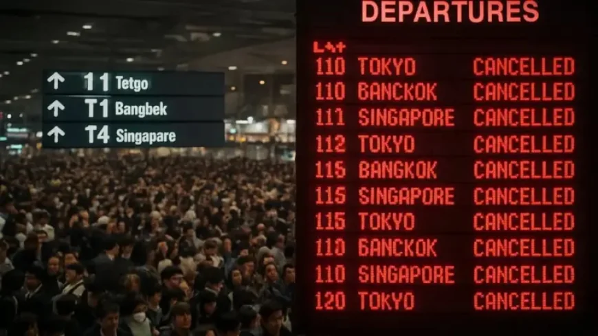 Flight Cancellation And Delay Sweeps Asia’s Major Hubs