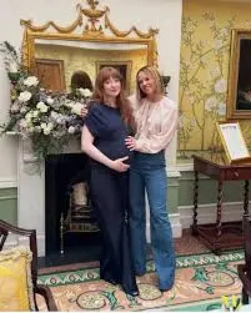 Nicola Roberts Reunites With Girls Aloud Bandmate at Bridgerton-Themed Baby Shower as First Child Countdown Continues