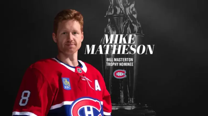 Mike Matheson and the Bill Masterton Trophy case: 7 goals, 30 assists, and a new identity