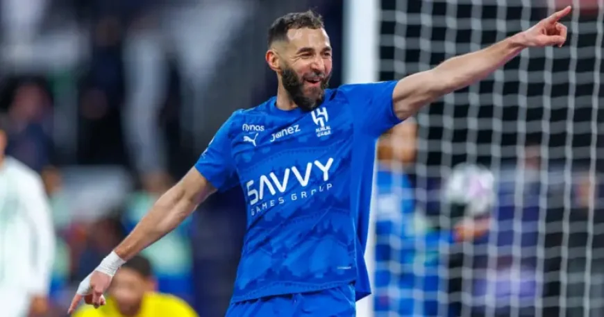 Al-hilal Vs Al Kholood: 6-goal rout and Benzema hat-trick tighten title race