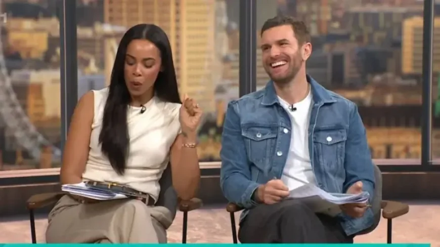 Rochelle Humes opens This Morning with live baby update for Joel Dommett