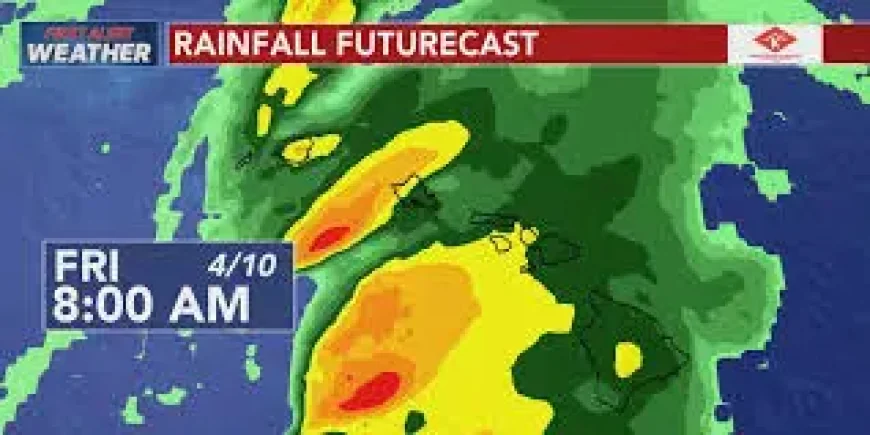 Severe Flood Risk as Storm System Brings Heavy Rain, Strong Winds, and Flash Flood Watches