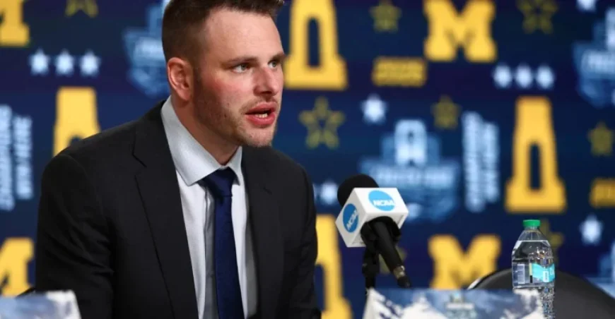 Michigan Coach Brandon Naurato Reacts to NCAA Frozen Four Defeat