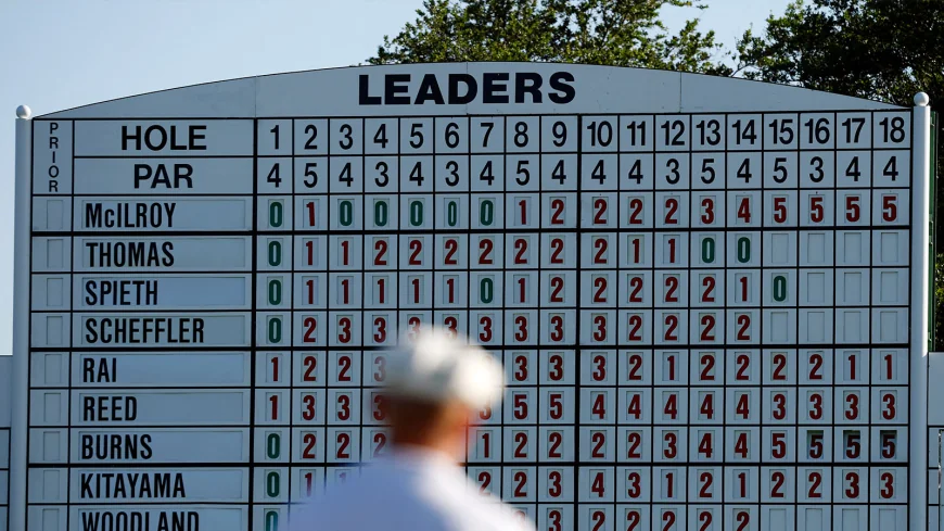 Masters Leaderboard 2026: McIlroy Builds Three-Shot Cushion as Rose, Reed Lurk at Augusta