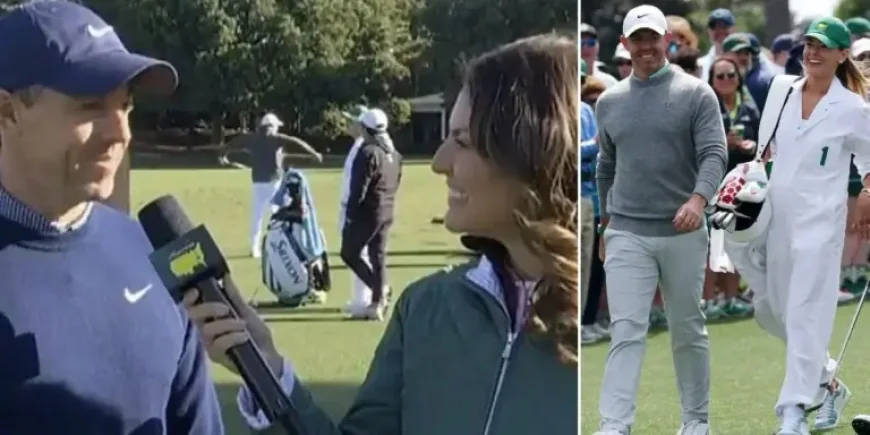 Rory Mcilroy Wife chatter fades as Masters meeting stays calm