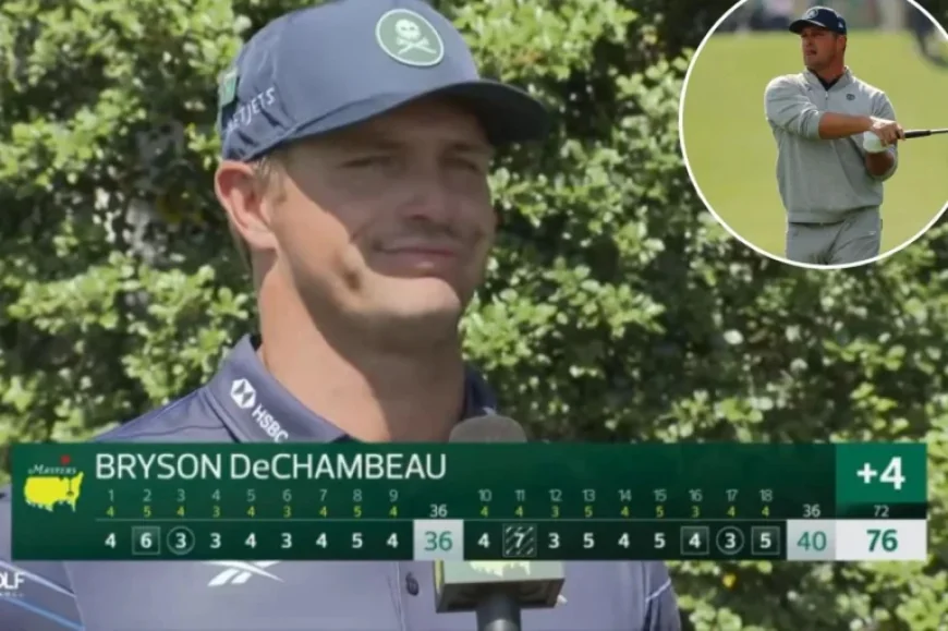Bryson DeChambeau Stumped by 3D-Printed 5 Iron Query at Masters