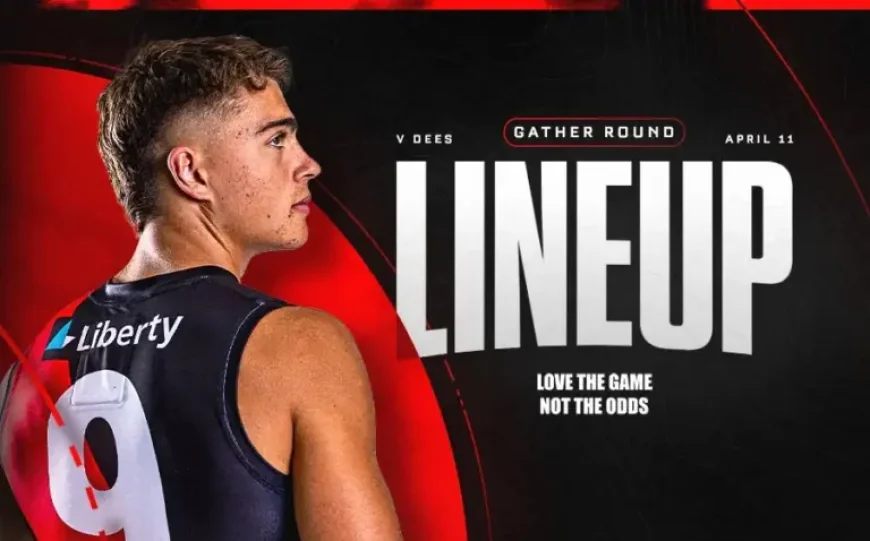 Essendon V Melbourne: Bombers bring in debutant and key returns for Gather Round