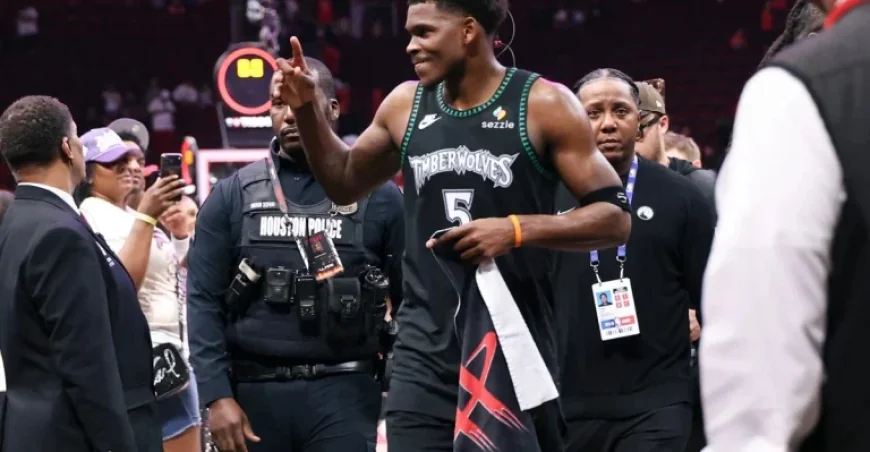 Timberwolves Edge Rockets 136-132: Edwards Shines in NBA Thriller