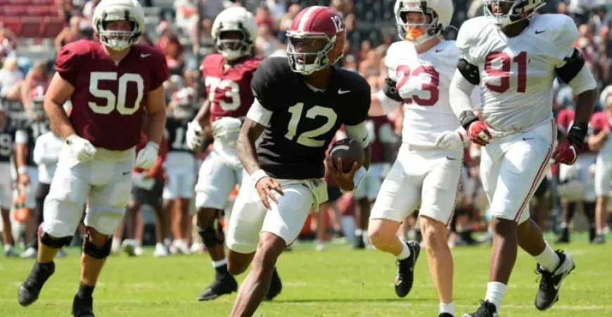 Keelon Russell, Cederian Morgan Shine at Alabama Football’s A-Day Event