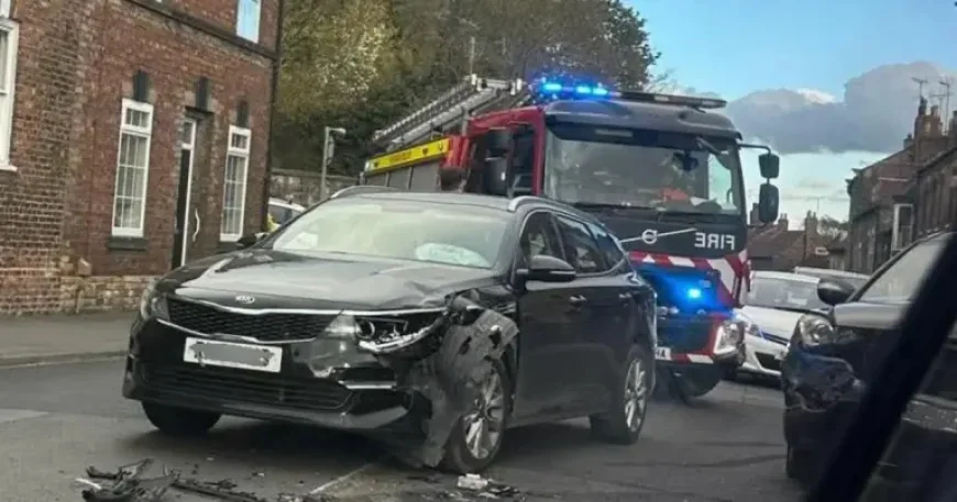 Malton collision closes Castlegate and leaves two cars wrecked in North Yorkshire
