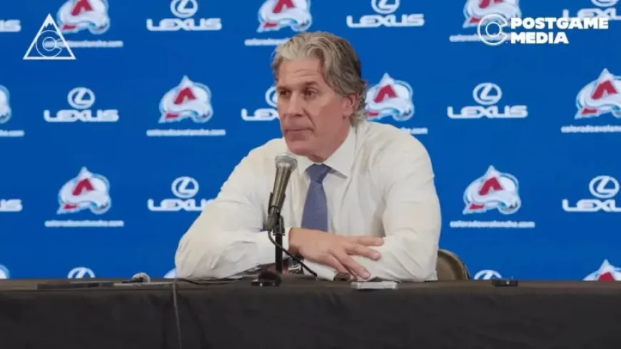 Jared Bednar Leaves The Bench After A Puck To The Face — And The Avalanche’s Real Concern Turns Sudden