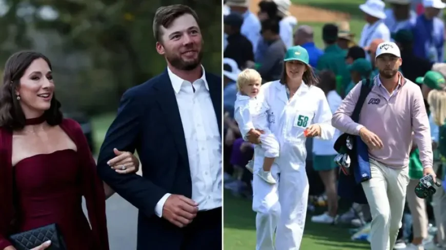 Sam Burns Golf and Caroline Campbell as 2026 Masters builds toward a family milestone