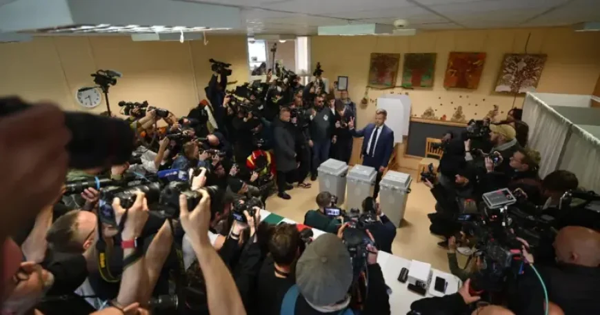 Peter Magyar votes, vows two-term limit for prime minister if Tisza wins