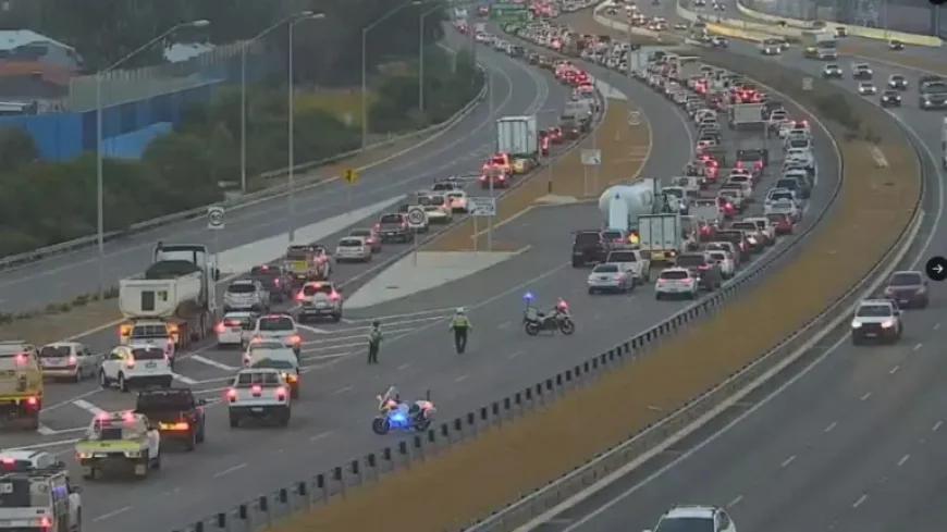 Tonkin Highway Crash Traps Motorcyclist Under Car, Closing Road at Dawn