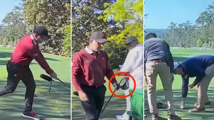 Sergio Garcia Shatters Driver, Damages Tee Box in Masters Meltdown