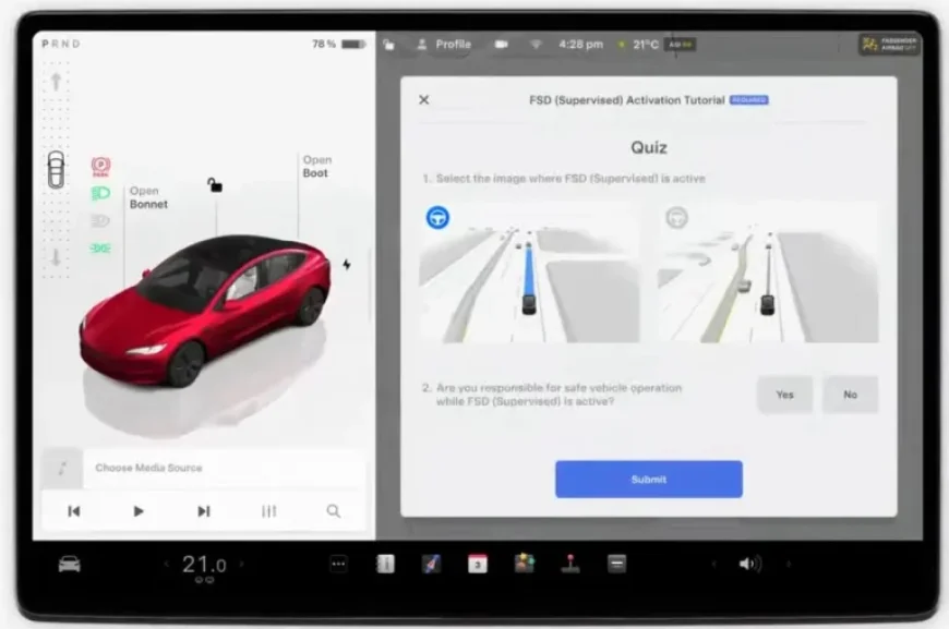 Tesla Launches FSD Tutorial and Safety Quiz in the Netherlands