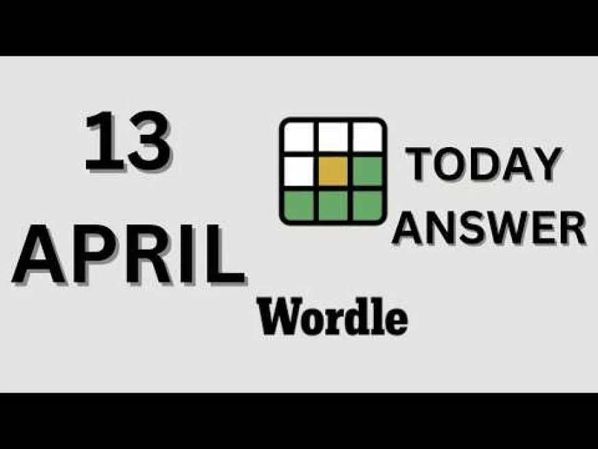Wordle Today Answer for Monday, April 13 — Puzzle #1759 Solved