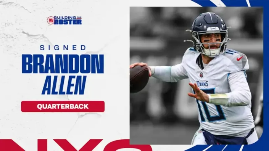 Giants add Brandon Allen as quarterback room takes shape