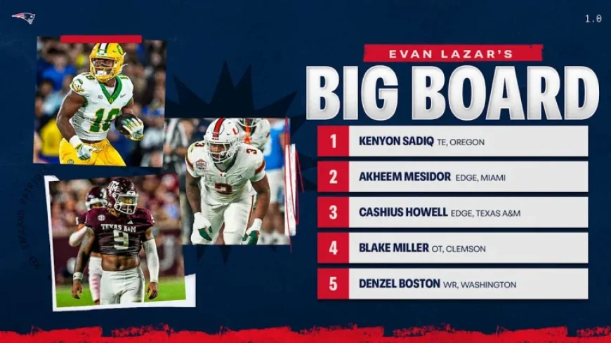Lazar’s Patriots 2026: Top 50 Draft Prospects Unveiled