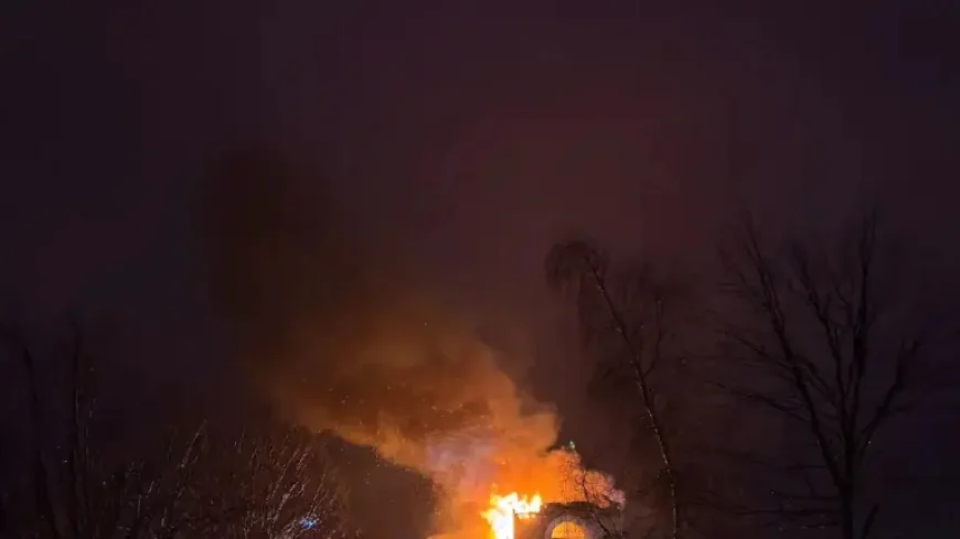 Saint Romain as the Smoke Clears After a Total Loss