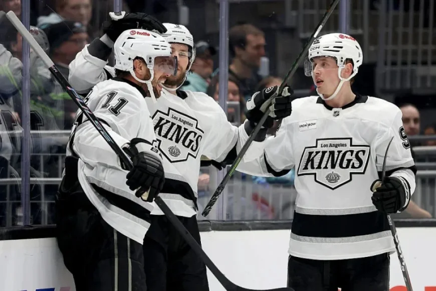 Kings Triumph 5-3 Over Kraken; Byfield, Moore, Smith Shine