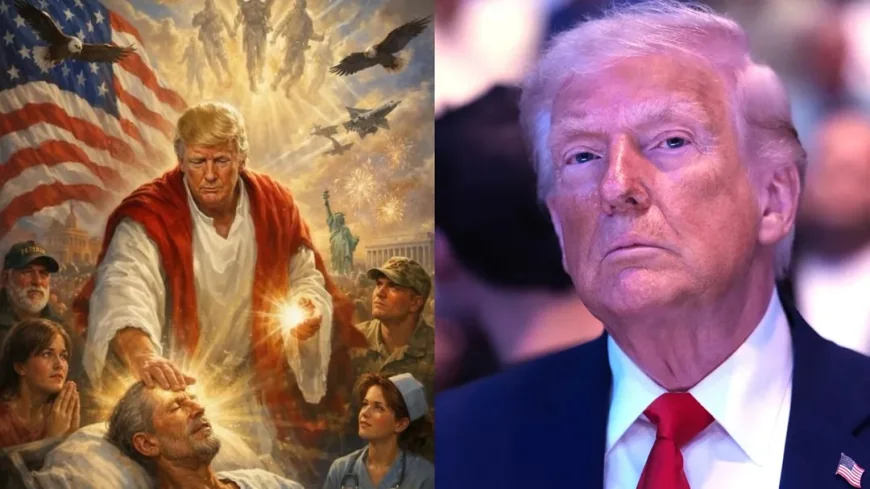 Trump Jesus Image Deleted After MAGA Christians Call It Blasphemy — Then Trump Turns on His Own Ally