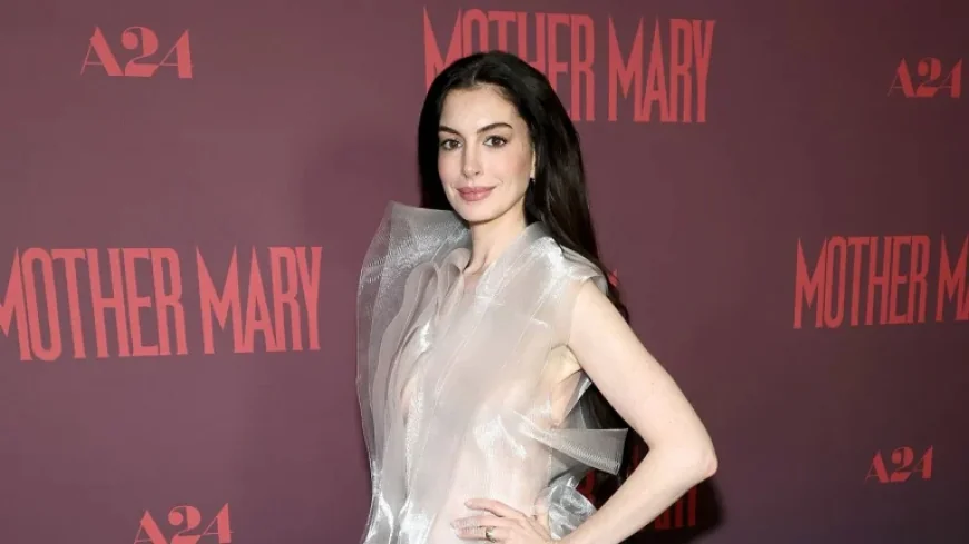 Anne Hathaway Embraces Subtlety in Her Bold Naked Dress Style
