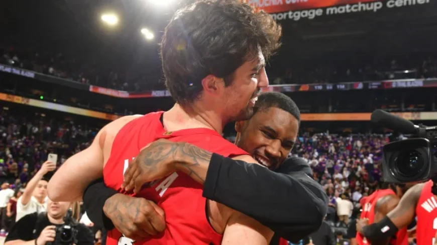 Deni Avdjia Leads Blazers’ Late Rally to Secure No. 7 Seed Over Suns