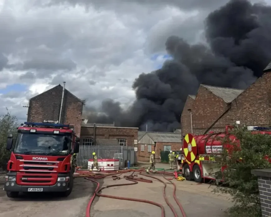 Sutton Bonington fire live: Crews tackle huge blaze at industrial estate