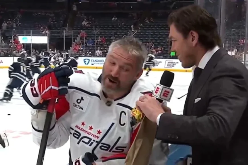 TJ Oshie Interviews Alex Ovechkin Before His Possible Final NHL Game