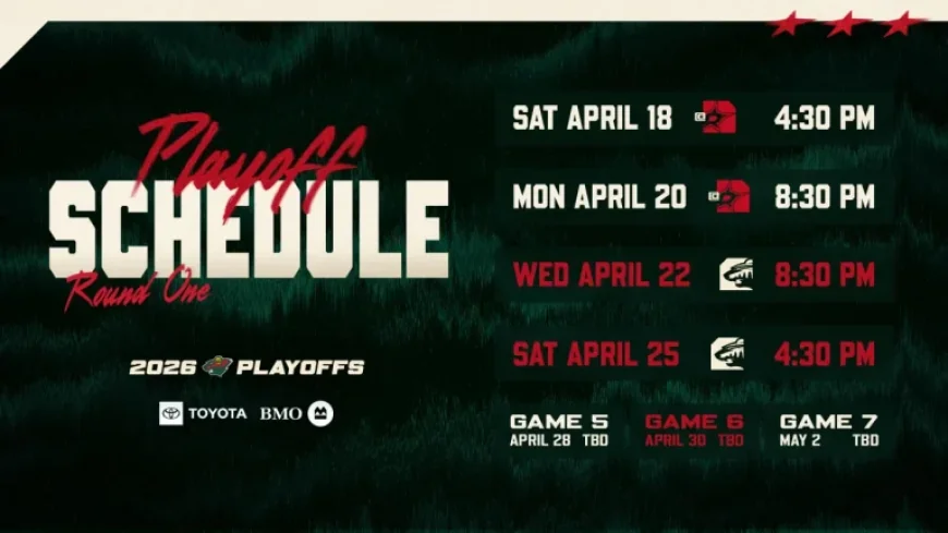 Minnesota Wild Unveils First Round Stanley Cup Playoff Schedule