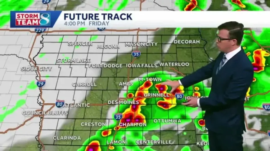 Kcrg Warns of Strong to Severe Storms This Afternoon Before a Quiet Stretch