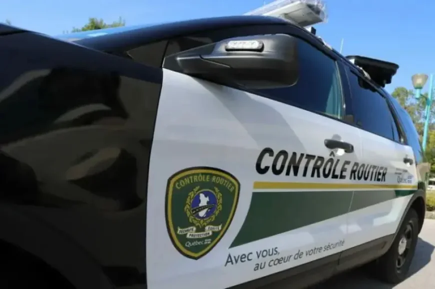 Contrôle Routier Québec: 72 Hours Without Rest and Failed Brakes Force Semi-Trailer Off the Road